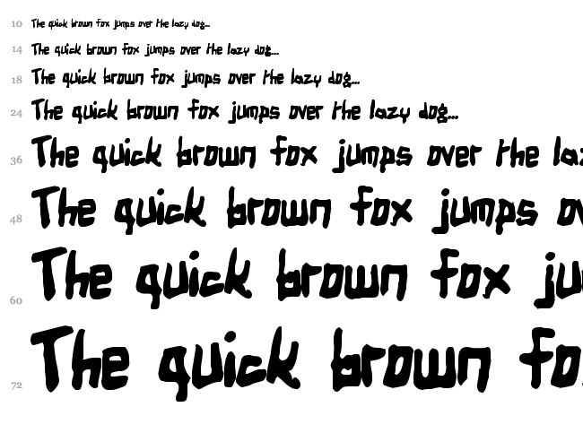Birdland Aeroplane font waterfall